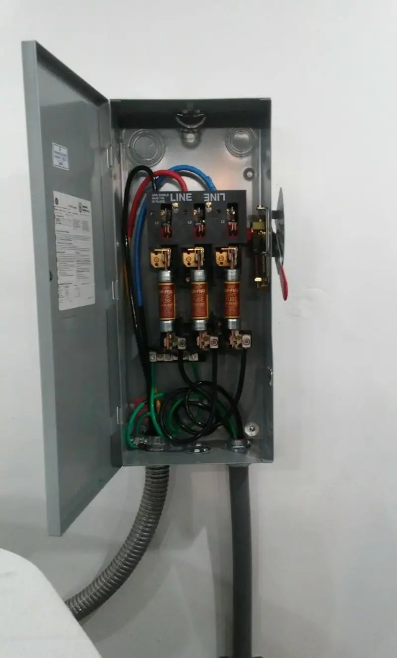 Three-phase disconnect switch installed for Electrical Wiring & Rewiring in Bethel Park